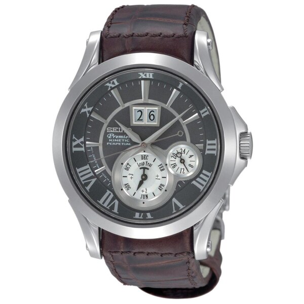 seiko premier leather strap