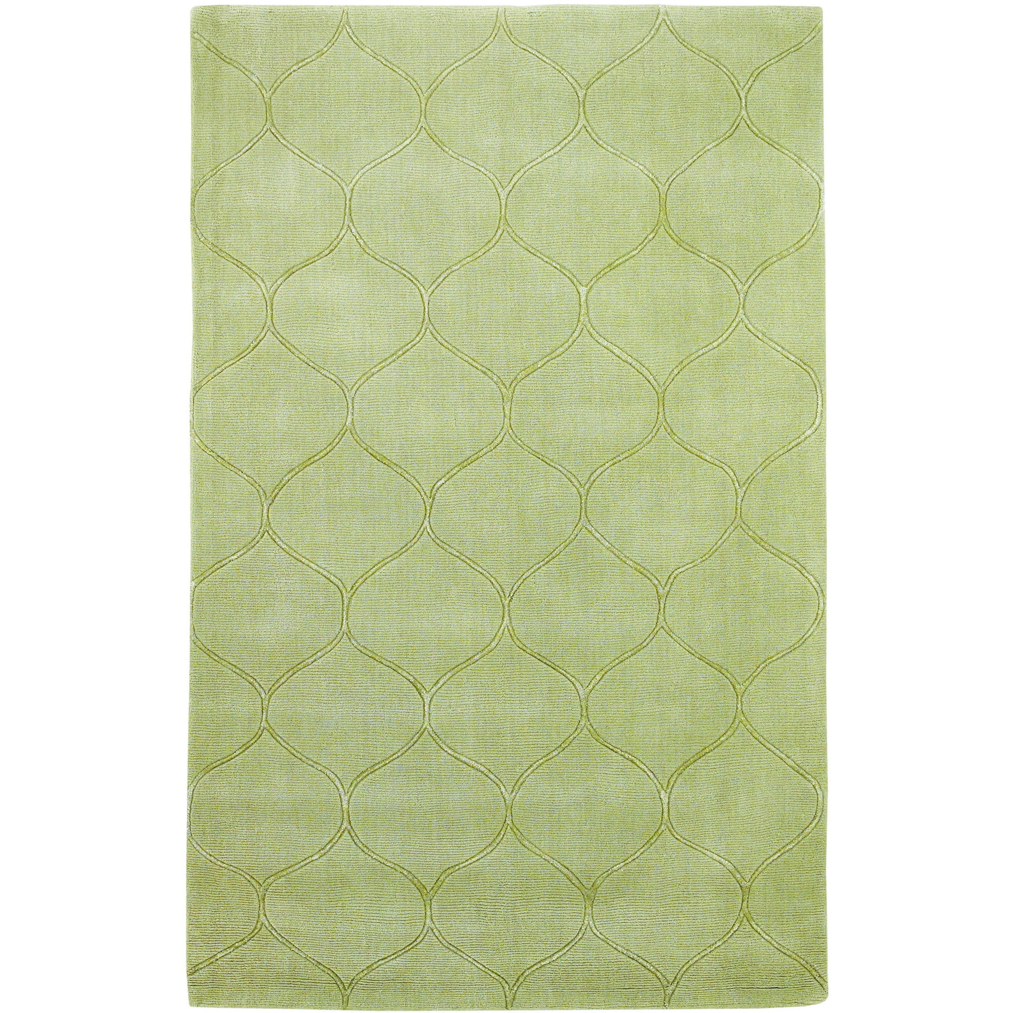 Domani Cultivated Amina Tile Celadon Wool Rug (5 X 8)