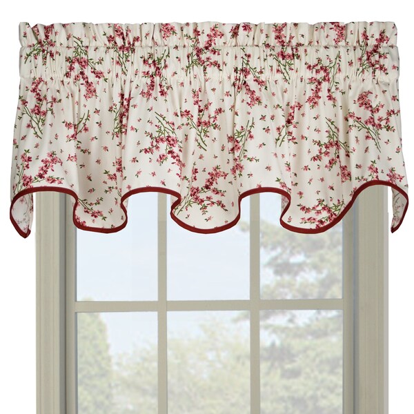 Ellis Curtain Francesca Floral Wave Valance - 70 x 15