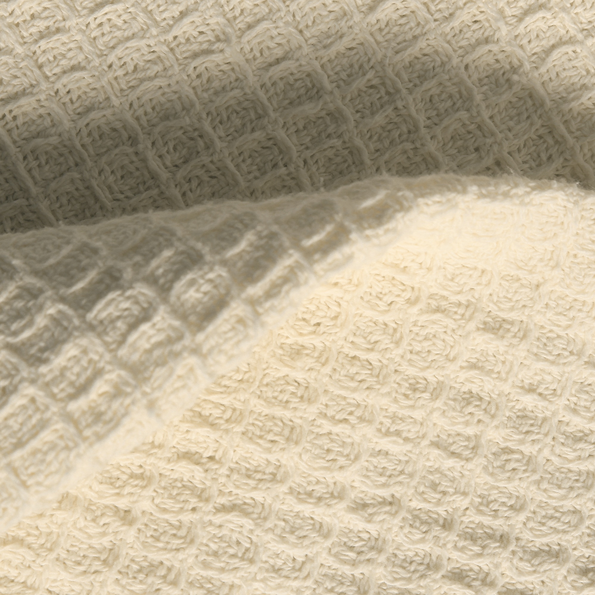 Lcm Home Fashions, Inc. All season Cotton Thermal Blanket Ivory Size Twin