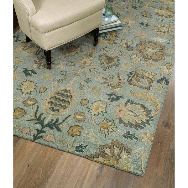 Christopher Kashan Hand-tufted Light Blue Rug - 8' x 10'