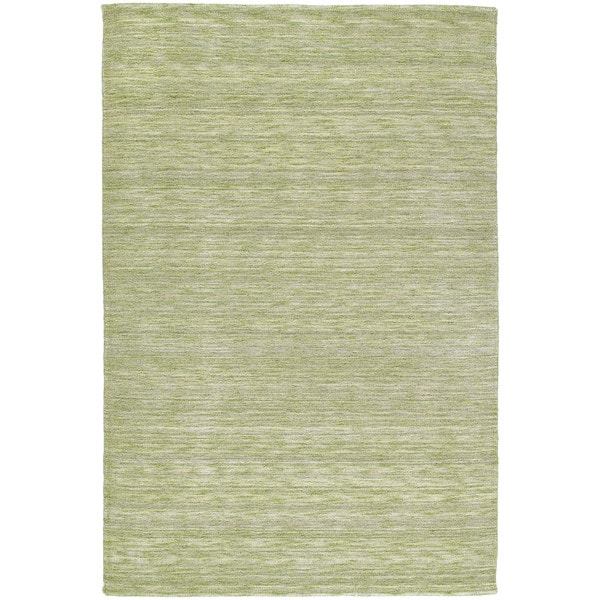Gabbeh Hand-tufted Green Rug - 7'6 x 9'
