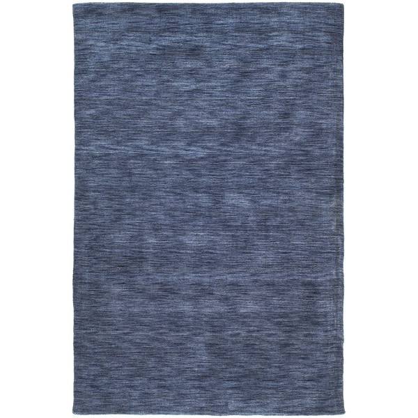 Gabbeh Hand-tufted Blue Rug - 7'6 x 9'