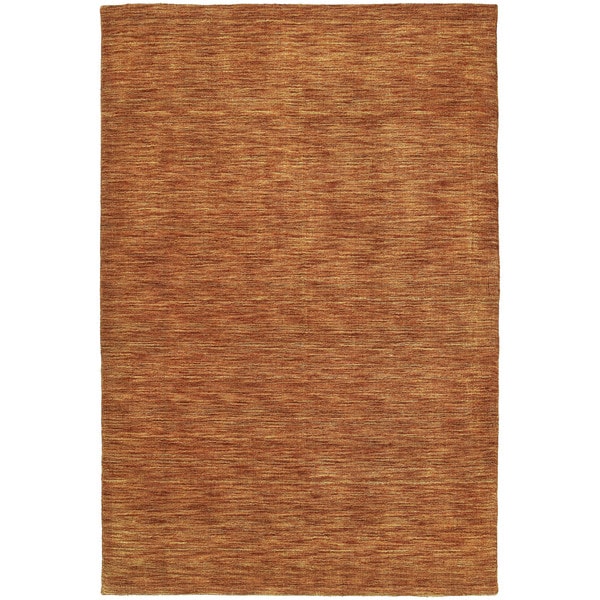 Gabbeh Hand-tufted Paprika Rug - 5' x 7'6