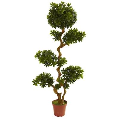 Pittispourm 5-foot UV Resistant Tree (Indoor/Outdoor) - Green