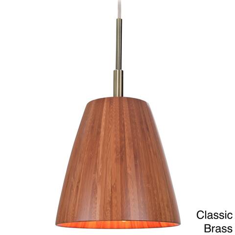 Sorg 1-light Adnap Bamboo Mini Pendant