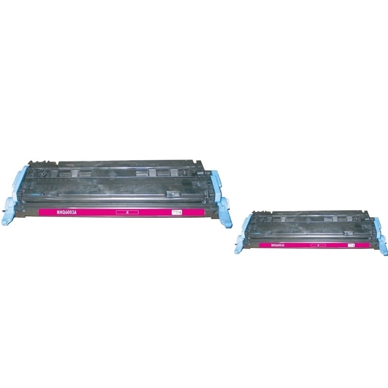 Basacc Magenta Toner Cartridge Compatible With Hp Q6003a (pack Of 2)