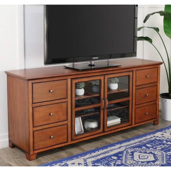 DISCO 70-inch 6-drawer Wood TV Stand