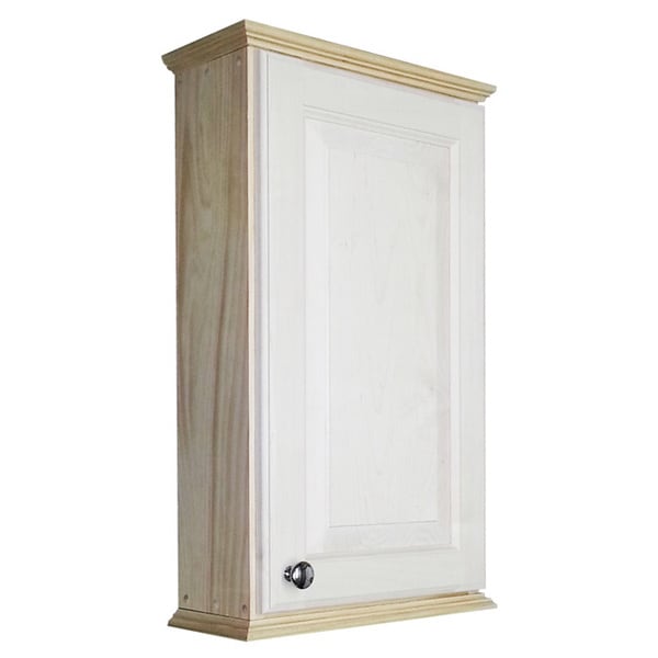 Ashley Series 24-inch Unfinished 2.5-inch Deep On-the-Wall Cabinet ...