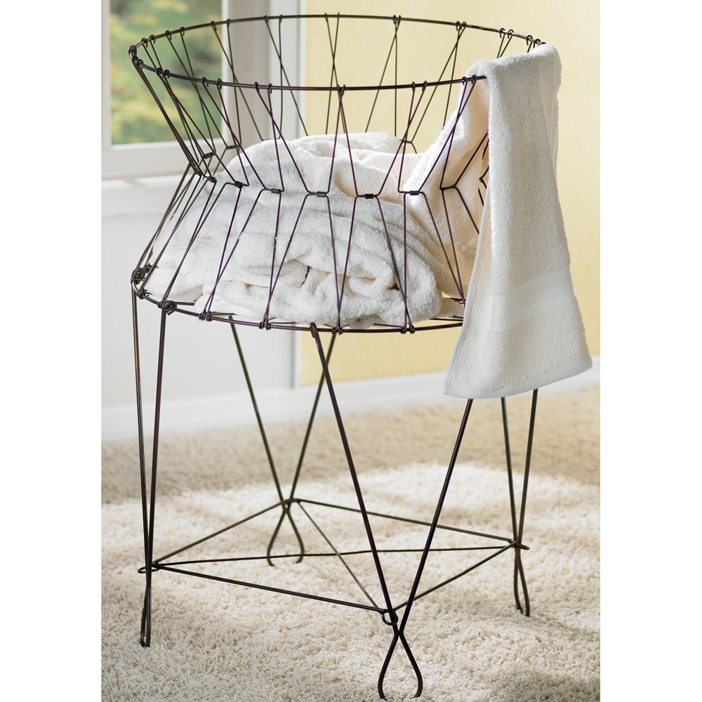 Vintage-Wire-Laundry-Basket-