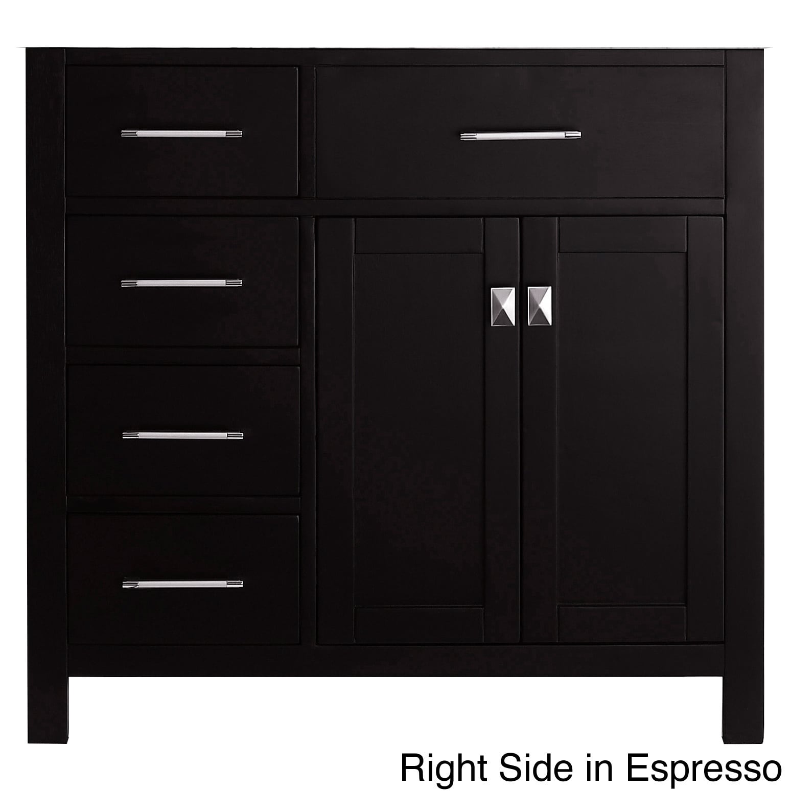 Virtu Virtu Caroline Parkway 36 inch Single Sink Bathroom Vanity Cabinet Espresso Size Single Vanities