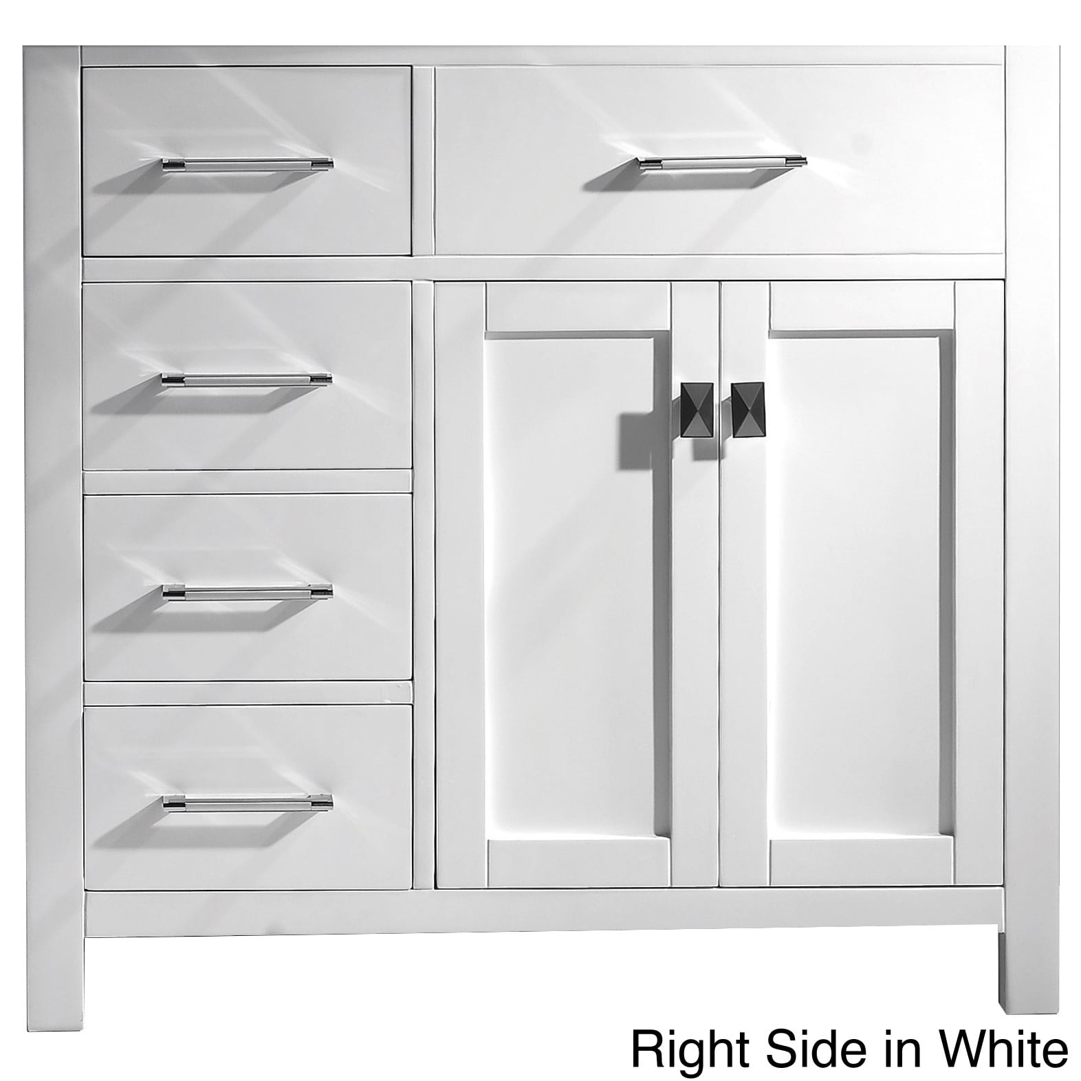 Virtu Virtu Caroline Parkway 36 inch Single Sink Bathroom Vanity Cabinet White Size Single Vanities