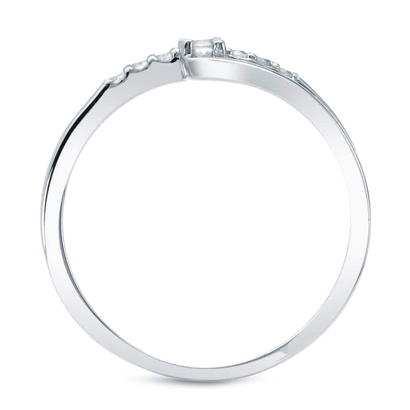 Auriya 1/10ctw Round Diamond Promise Ring 10K Gold