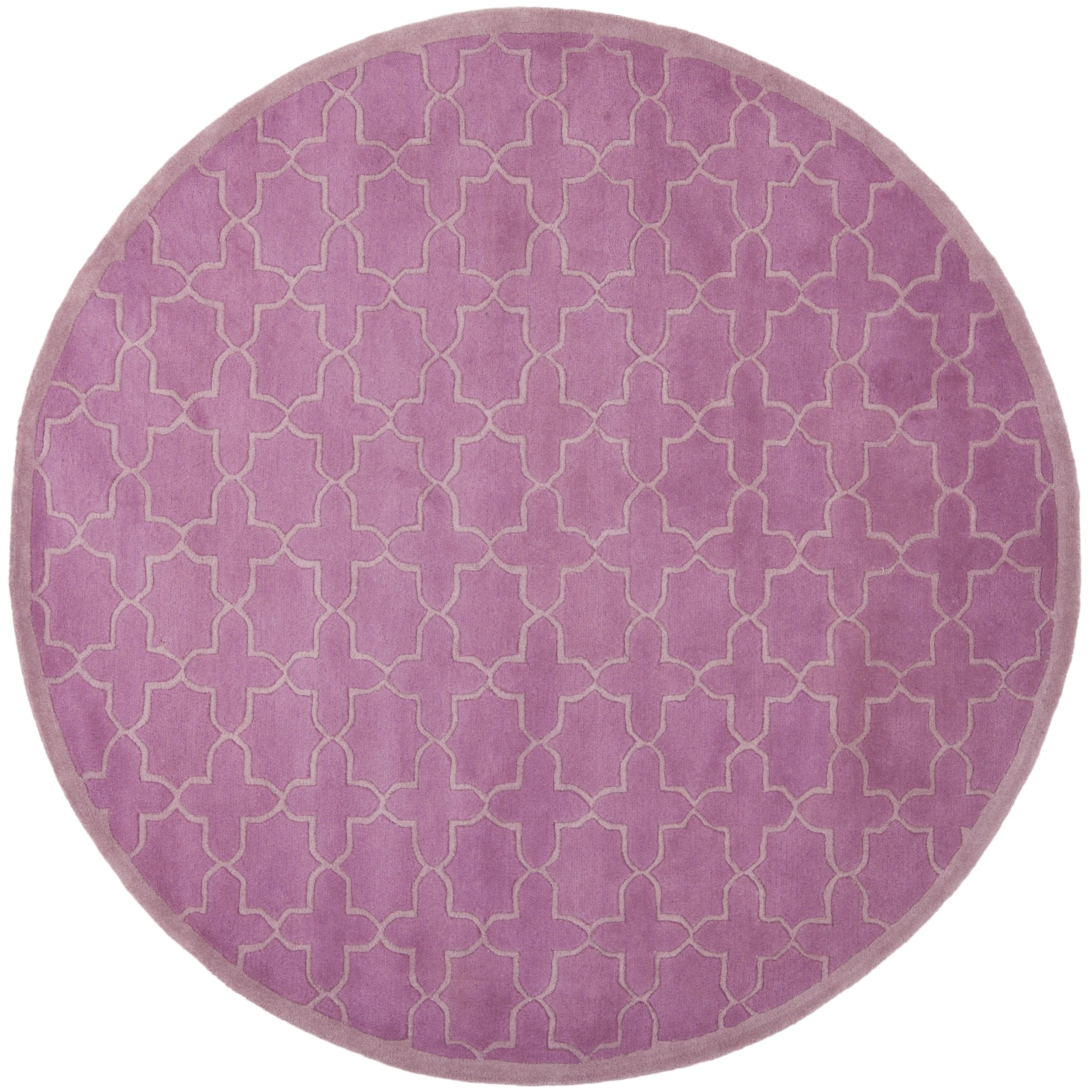 Safavieh Handmade Moroccan Chatham Pink Wool Rug (5 Round)