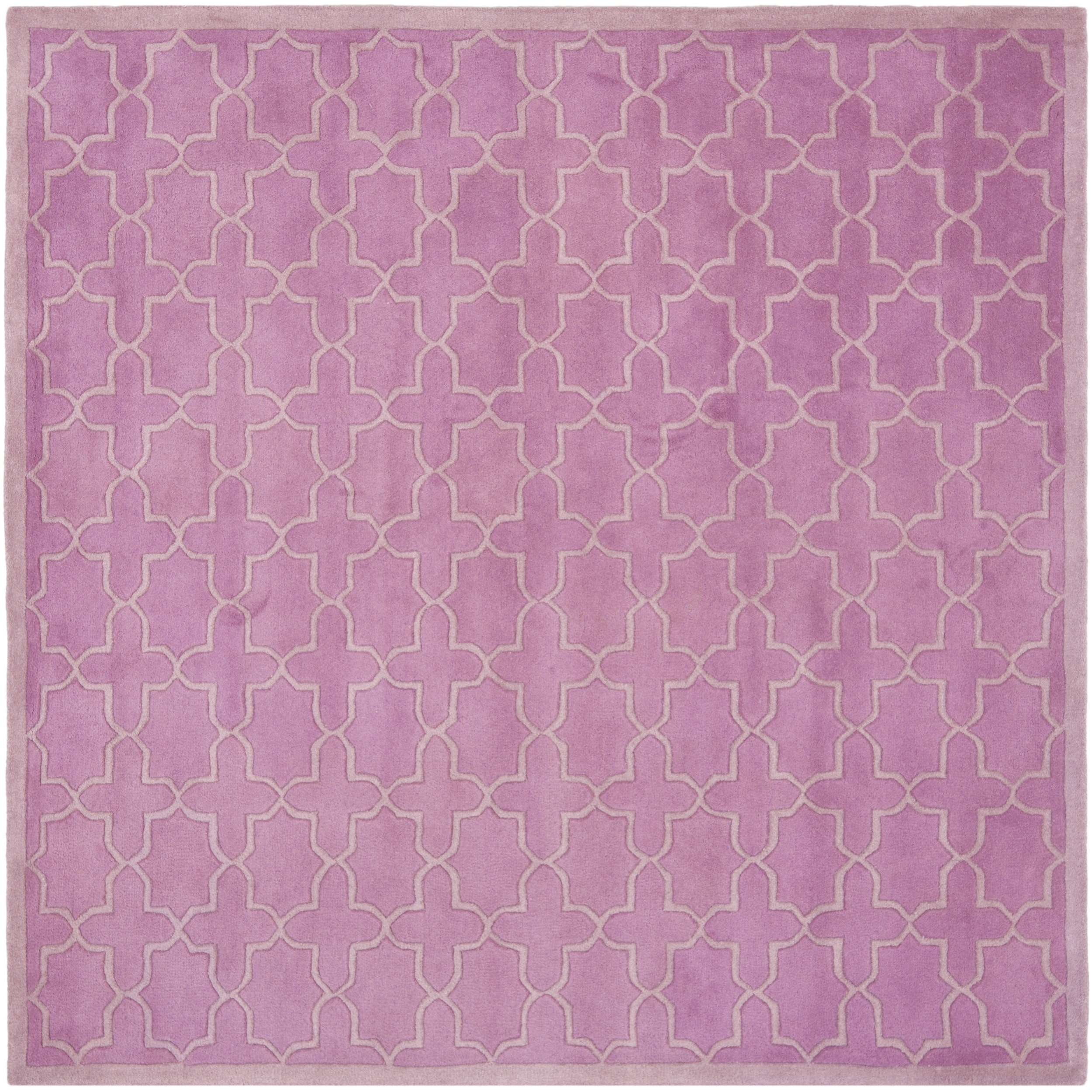 Safavieh Handmade Moroccan Chatham Pink Wool Rug (5 Square)