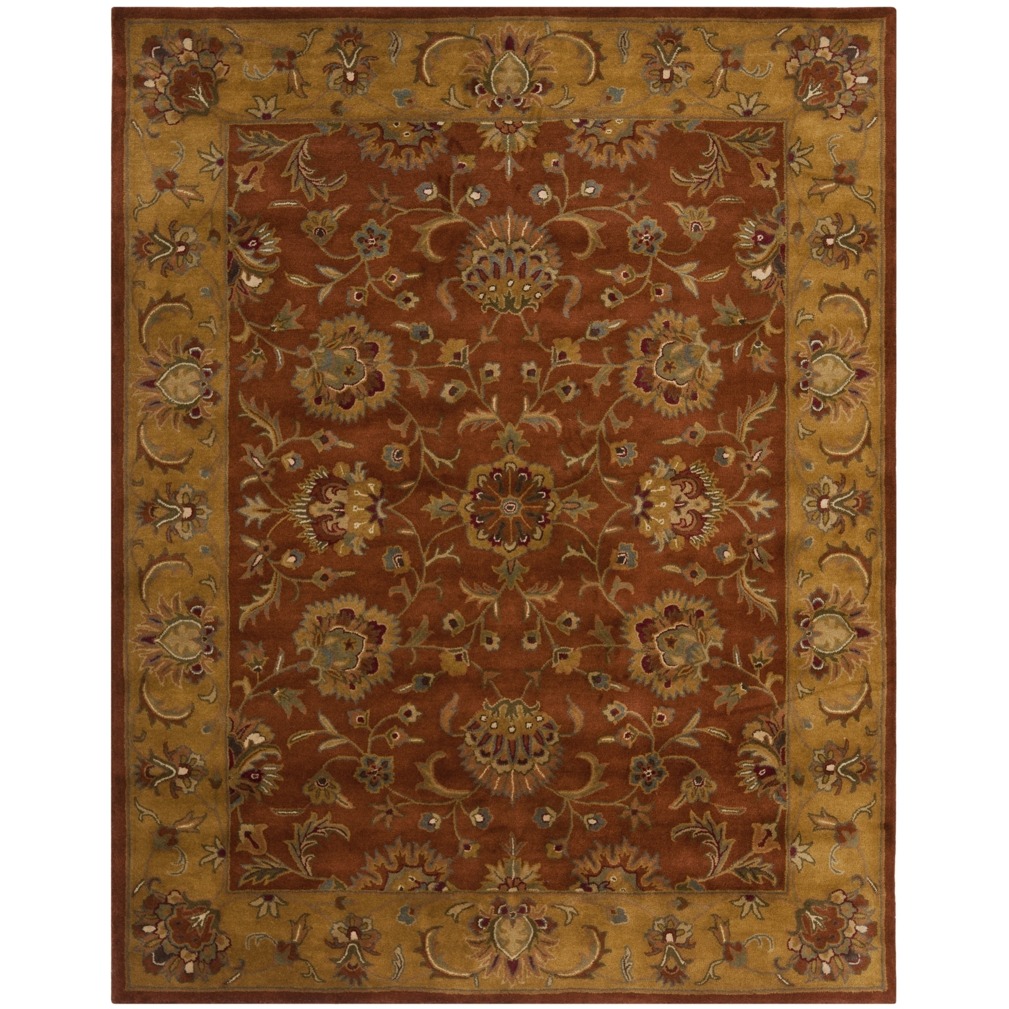 Safavieh Handmade Heritage Red/ Natural Wool Rug (10 X 14)