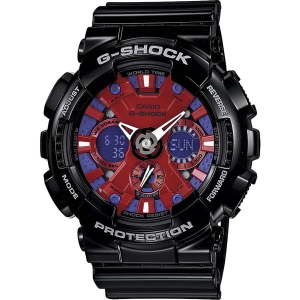 g shock blue red