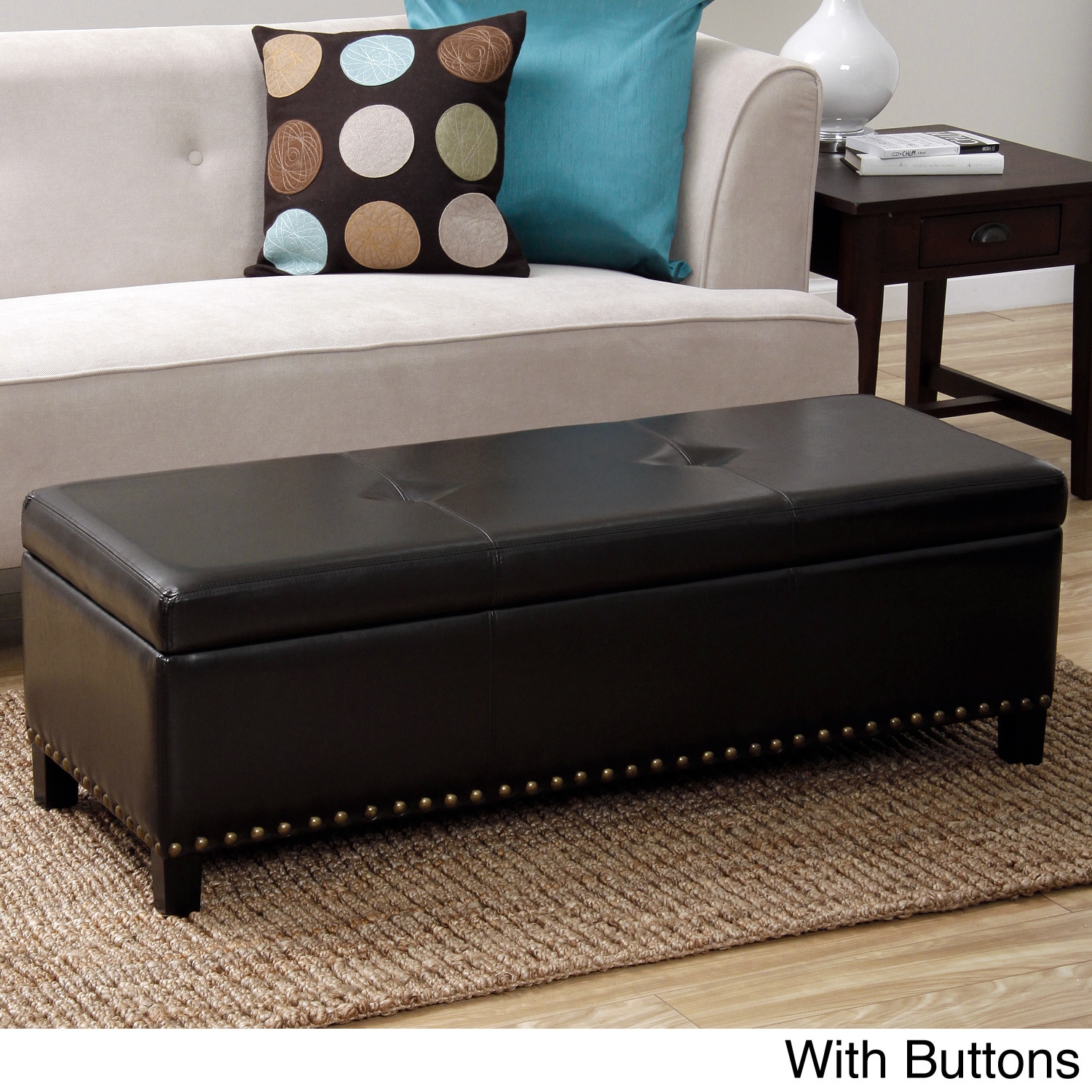 Warehouse Of Tiffany Nail Design Storage Ottoman Bench