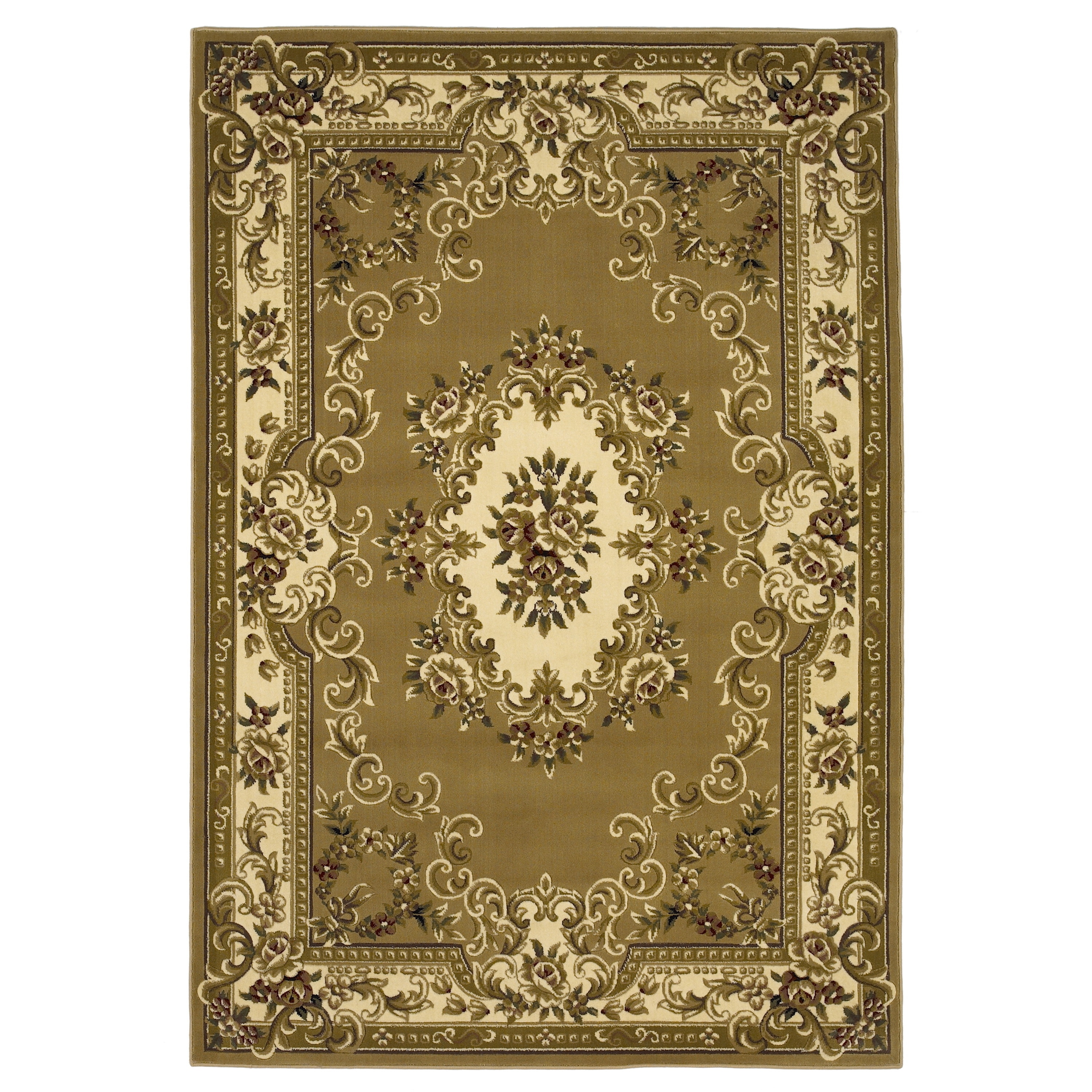 Domani Elegance Bronze/ivory Aubusson Rug (18 X 27)