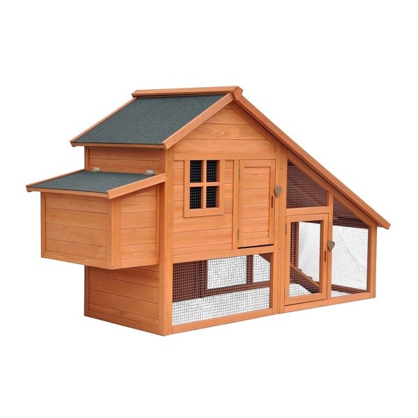 Merry Products Natural Stain Habitat Chicken Coop - Free Shipping 