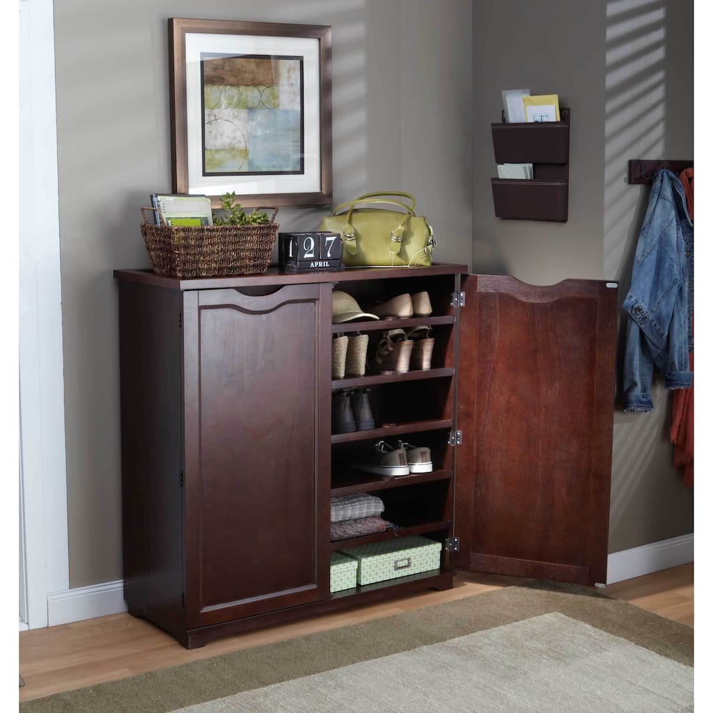 Merry Products 6-Tier Wooden Shoe Dresser