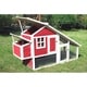 shop merry products red habitat chicken coop - free