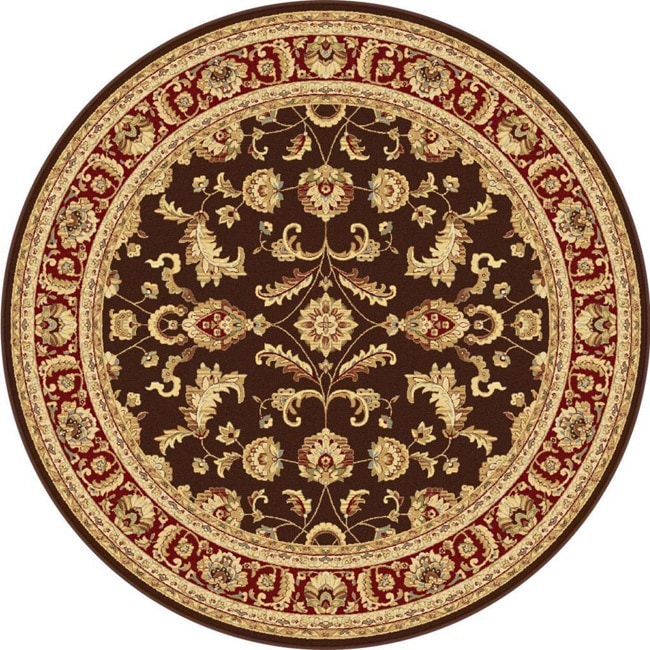 Centennial Brown Traditional Area Rug (710 Round)