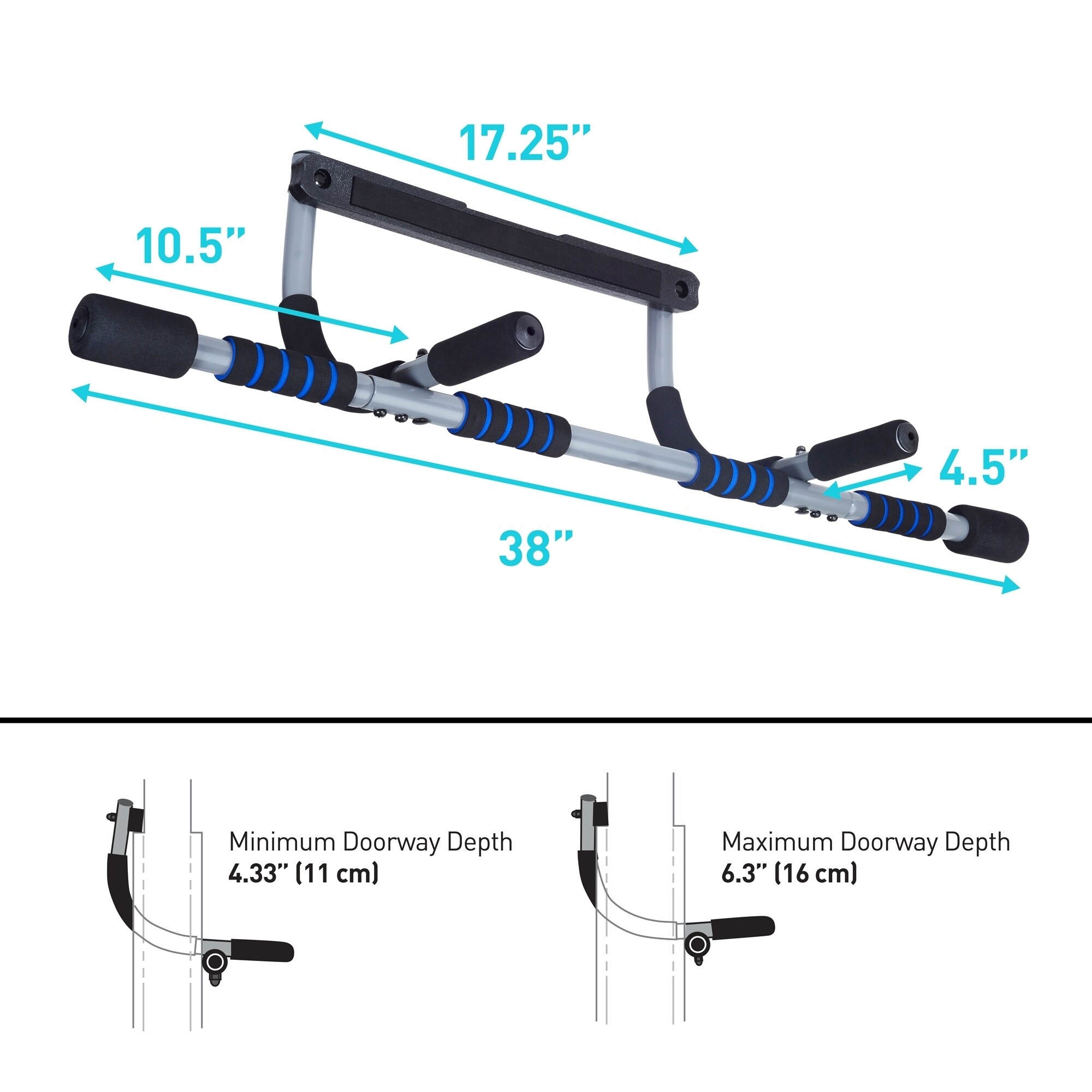 Shop Pure Fitness Multi Purpose Doorway Pull Up Bar On Sale