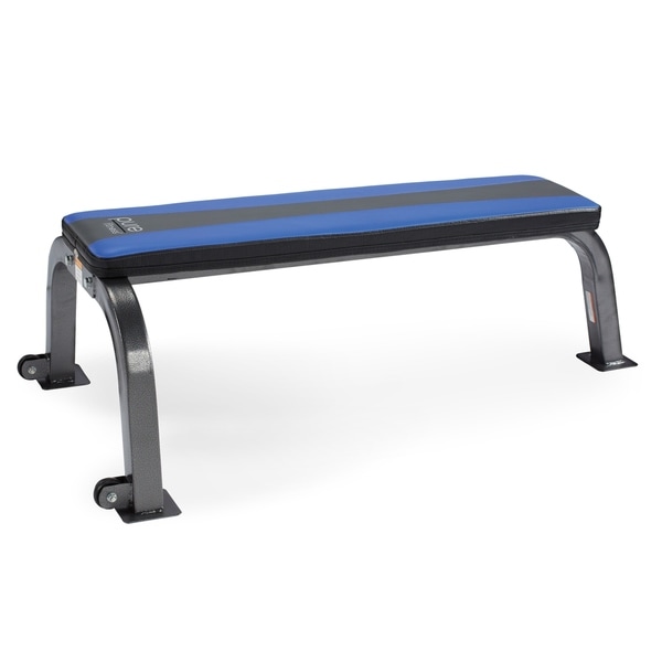 Pure Fitness Flat Bench Weight Bench - Blue/Black - N/A