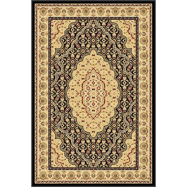 Centennial Black Traditional Area Rug (2 X 3)