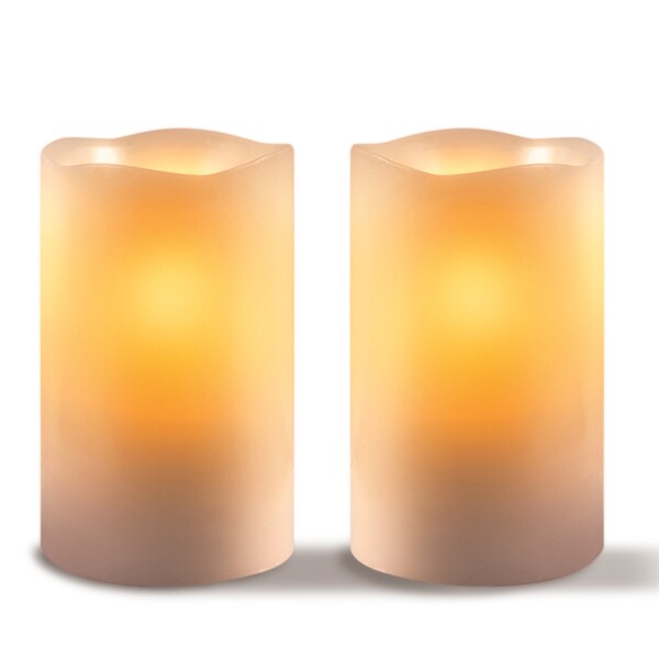 Sarah Peyton 2 piece LED Candle Set with Daily Timer  