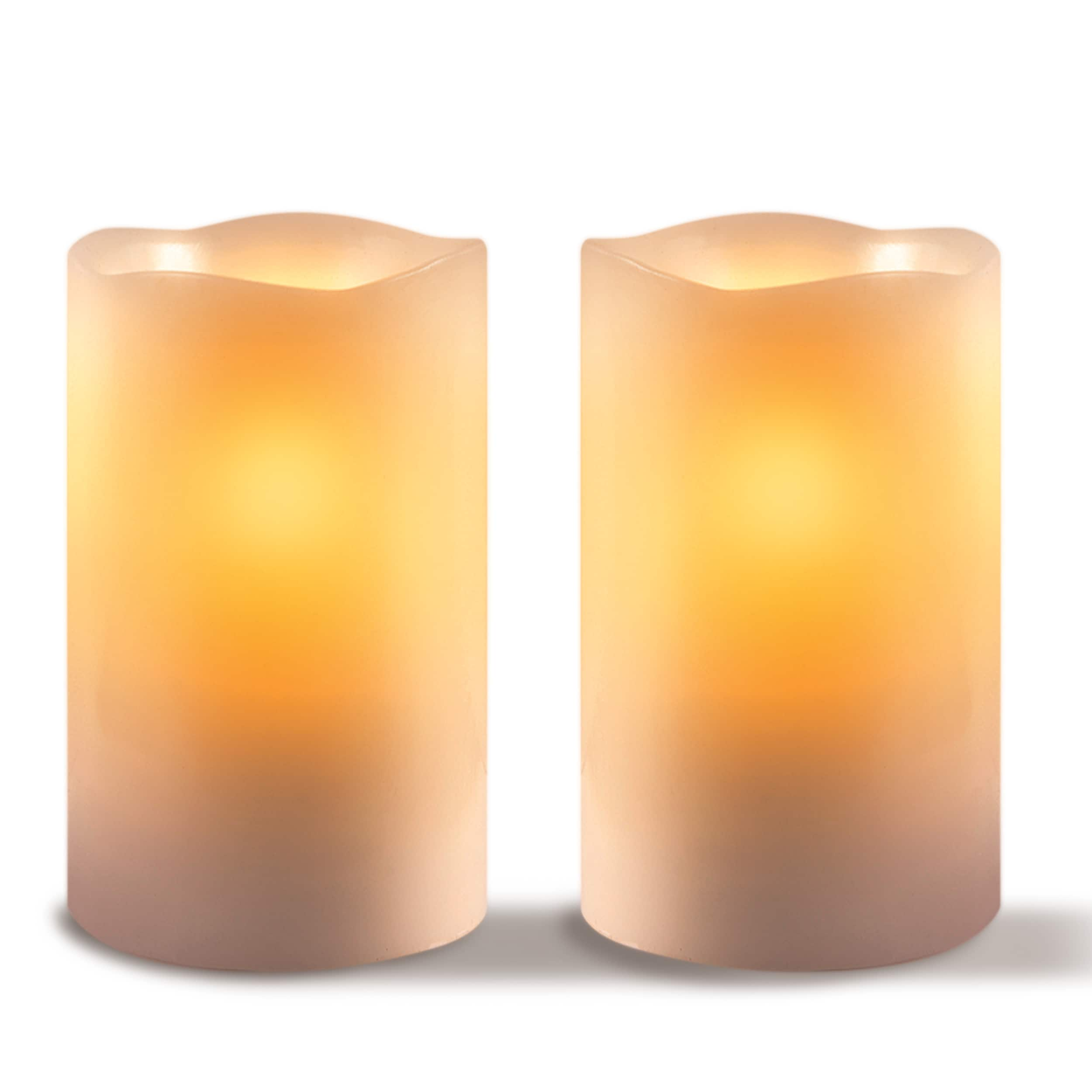 Sarah Peyton 2 piece Led Candle Set With Daily Timer