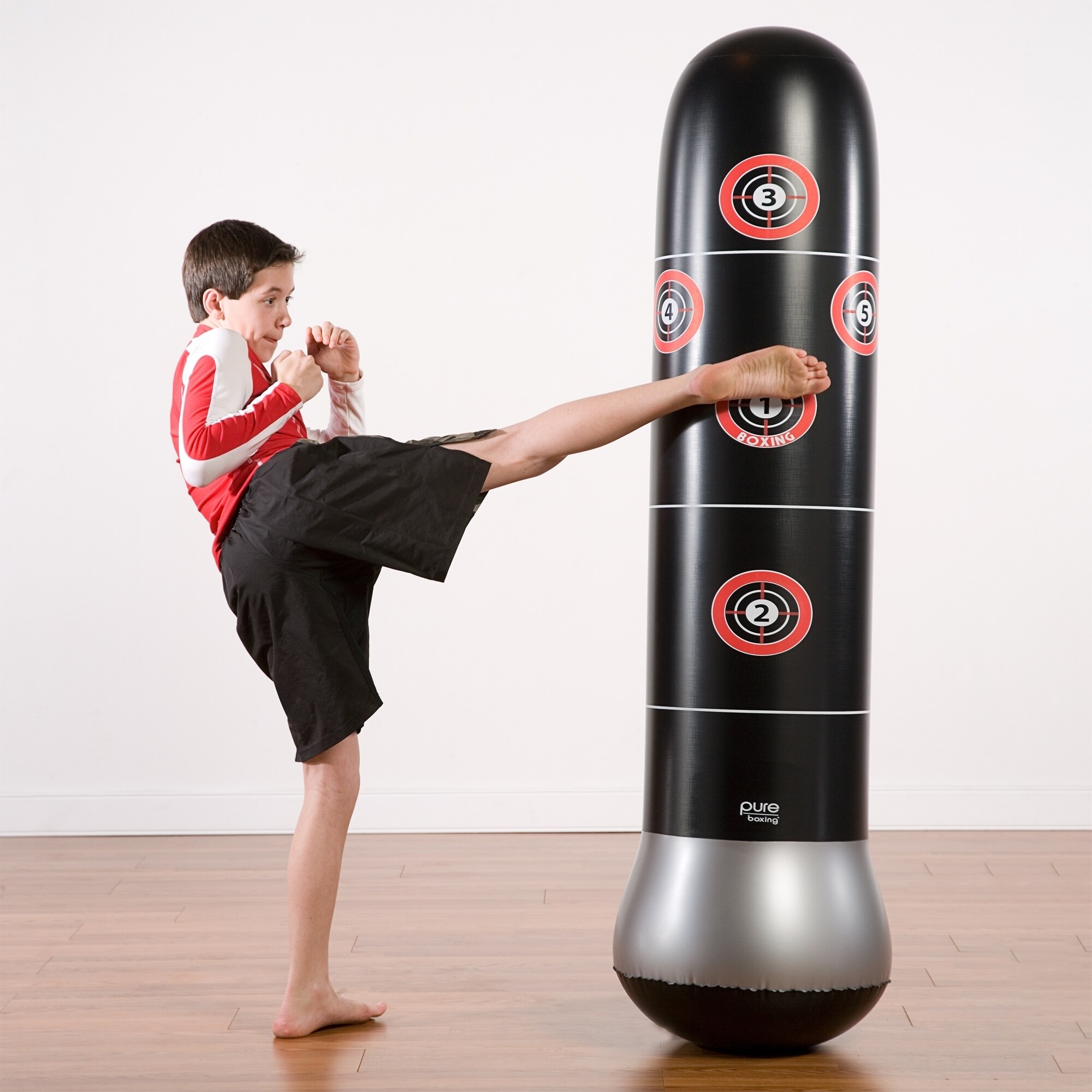 Free Shipping Pure Boxing Inflatable Free-Standing /"Tough Guy/" Punching Bag w..