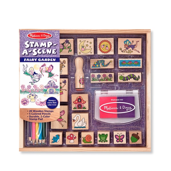 Melissa & Doug Deluxe Happy Handle Stamp Set