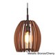 preview thumbnail 2 of 4, Canopy 1-light Crescendo Wood Slat Pendant