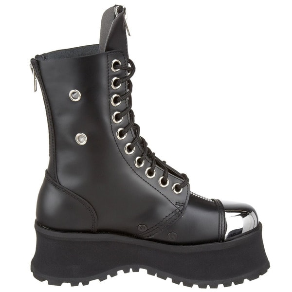 demonia steel toe boots