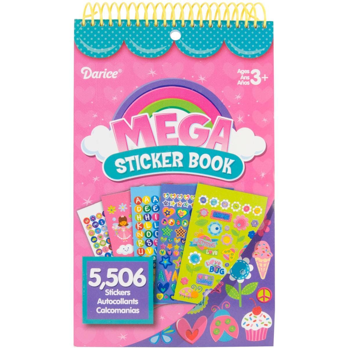 Mega Sticker Book 9.5 X6  Girl 5,506/pkg