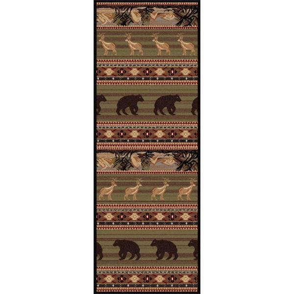 Natural Green Lodge Area Rug (27