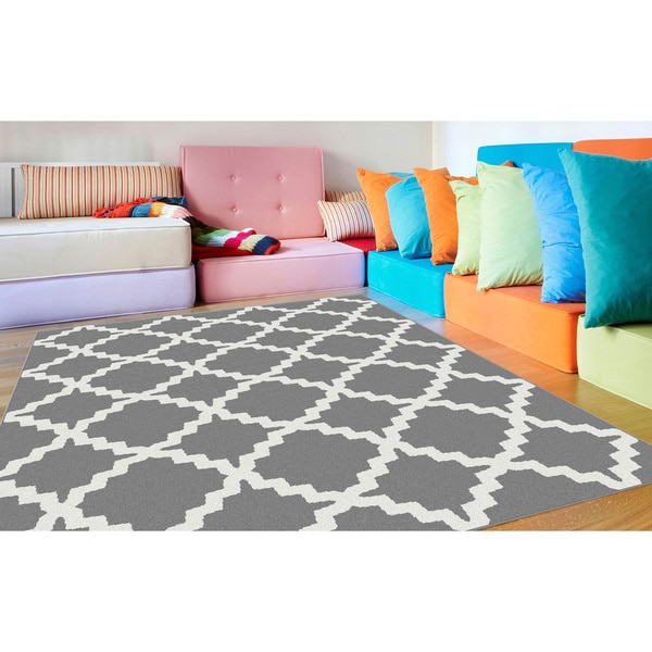 Alise Metropolis Contemporary Grey Runner Rug (27 x 73)   15687144