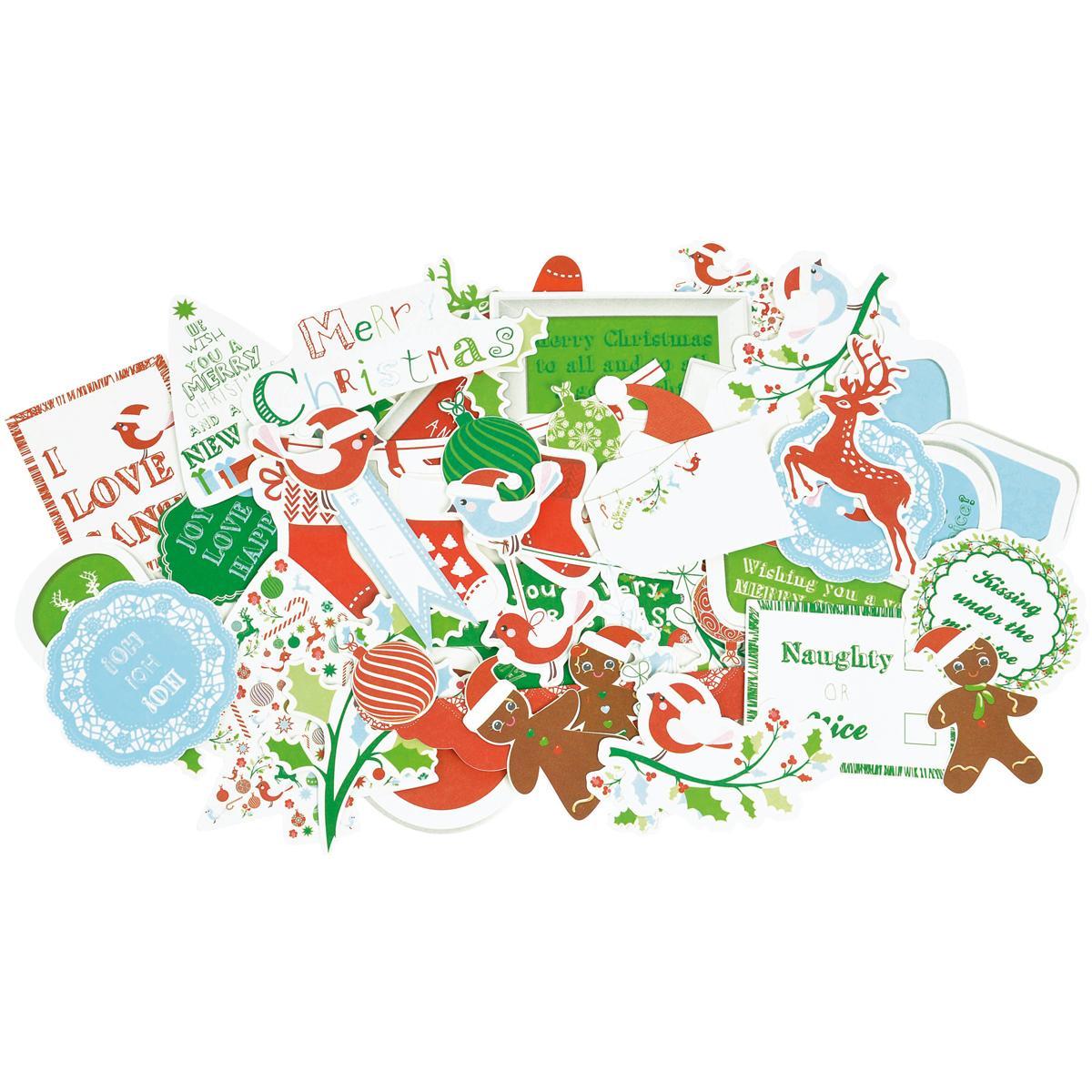 Santas List Collectables Cardstock Die cuts