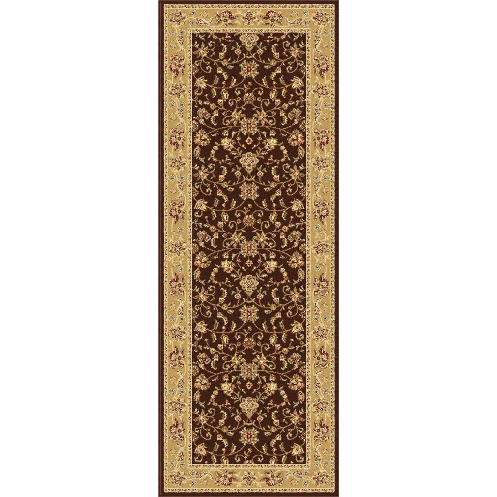 Centennial Brown Traditional Runner Rug (27x73)