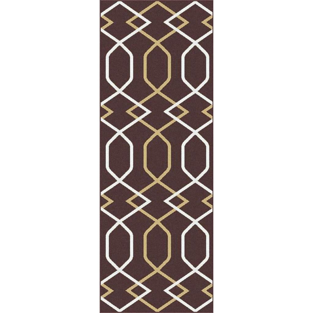 Metropolis Brown Contemporary Area Rug (27x73)