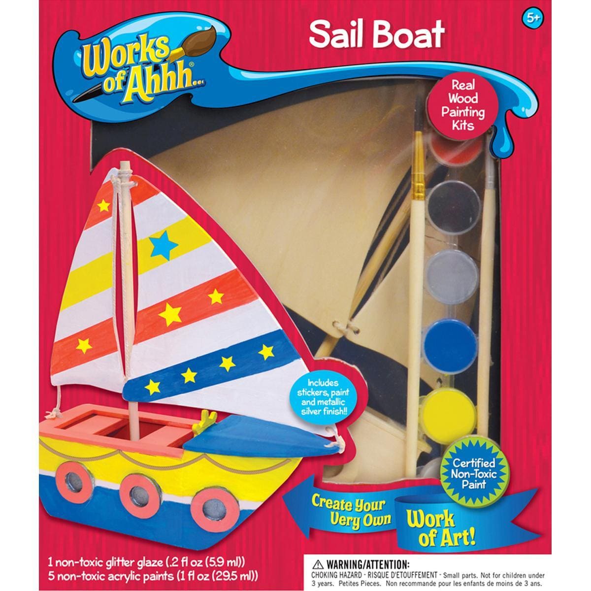 Works Of Ahhh Wood Paint Kit  Sail Boat