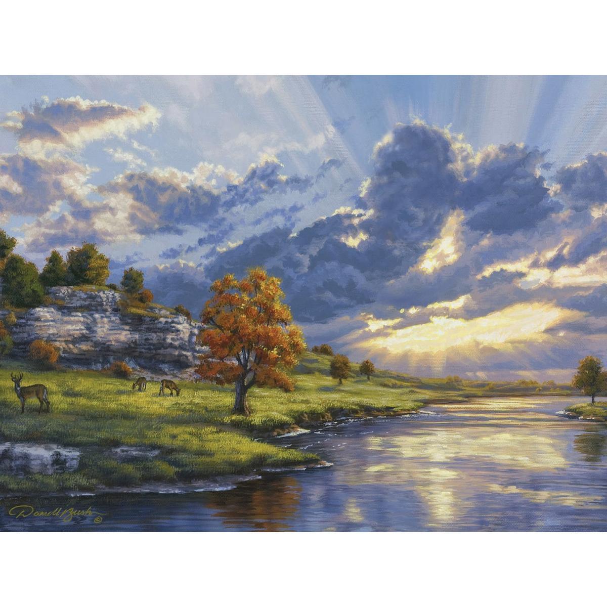 Shop Paint By Number Artist's Collection 12 X16 Sunrise By The River's Edge Free Shipping On
