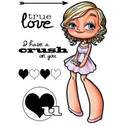 Some Odd Girl Gwen 4 X3 Clear Stamp Set   Crushin Gwen Clear & Cling Stamps