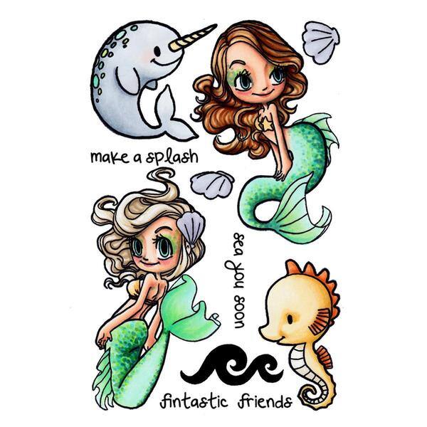 slide 1 of 1, Some Odd Girl Mae 4 X6 Clear Stamp Set - Under The Sea Mae