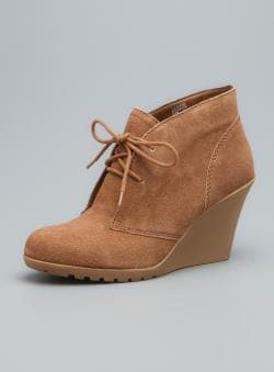 Shop White Mountain Icon Suede Wedge Bootie - Free Shipping On Orders ...