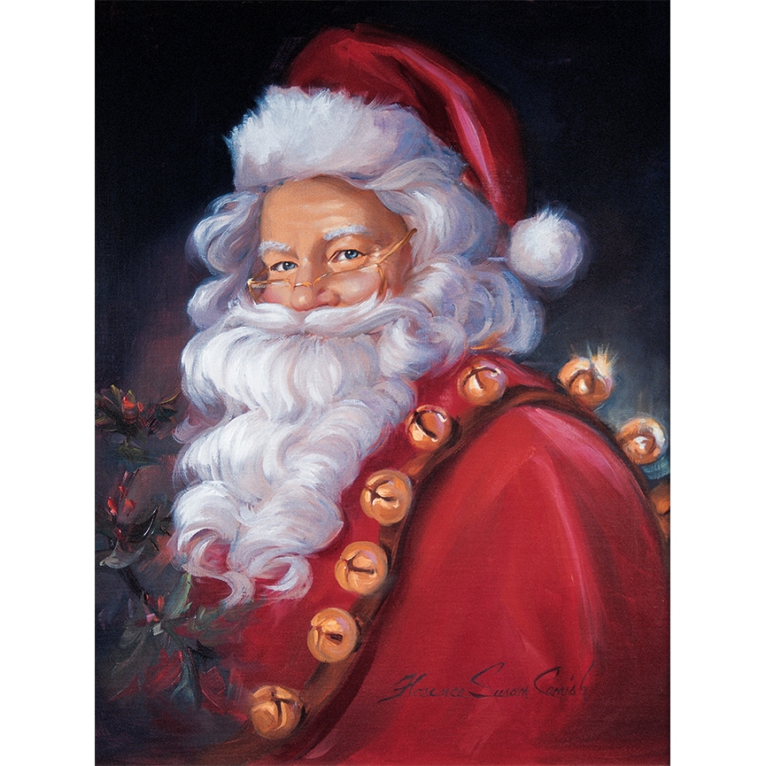 Holiday Christmas Santa Paper Print