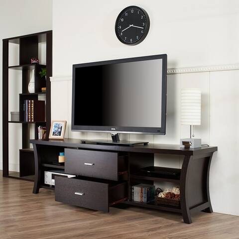 Copper Grove Cataraqui Modern 2-drawer TV Stand with Open Shelving