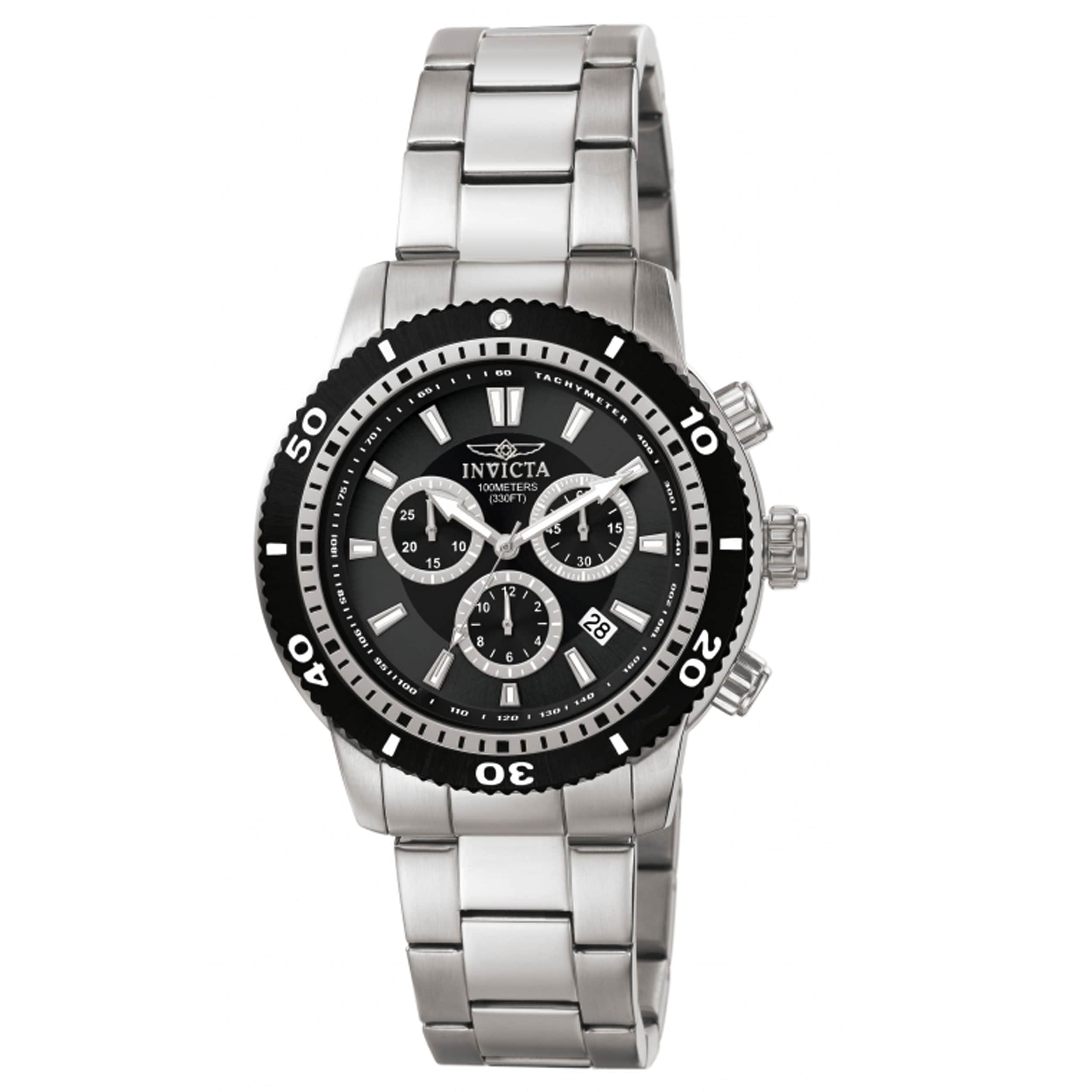 invicta black watch